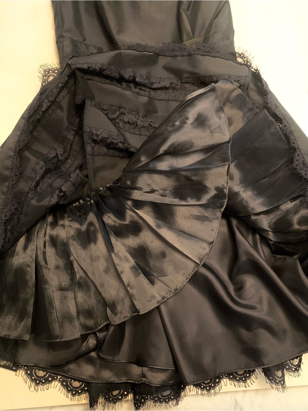 White House Black Market Black Lace Midi Dress, Size 4 - Picture 9 of 12